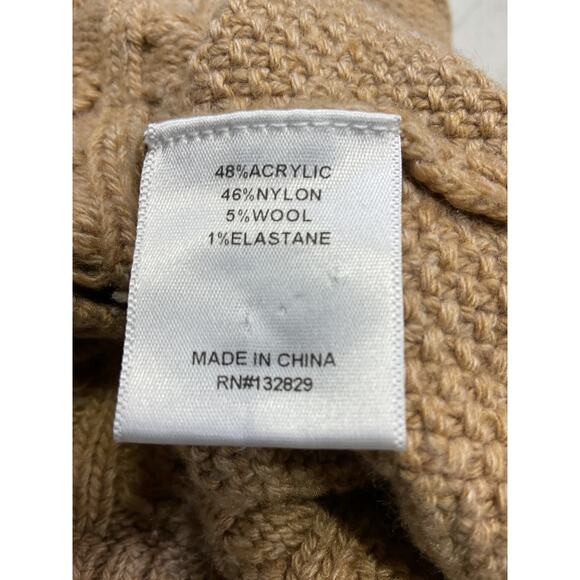 Camila Coelho 'Carmen' Beige Cropped Cable Crew Size S - Picture 5 of 5